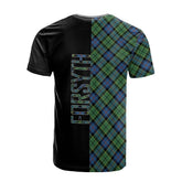 Forsyth Ancient Tartan T-Shirt Half of Me - Cross Style